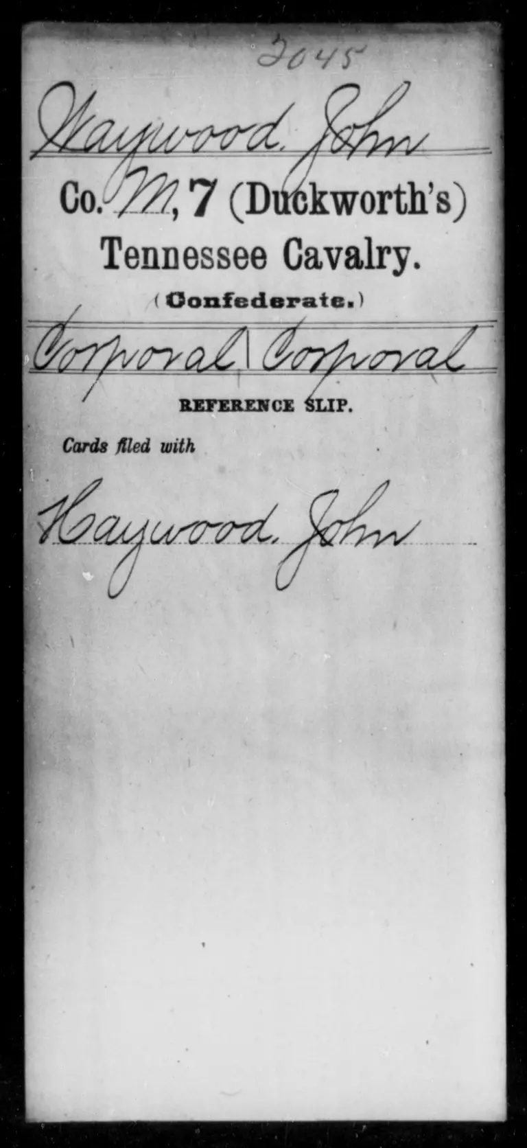 (Tennessee) Waywood, John - Age (Blank), Year- (BLANK) - Seventh (Duckworth's) Cavalry, R-Z - DPLA - 21e286d4d220d0fbeffe412fac444652