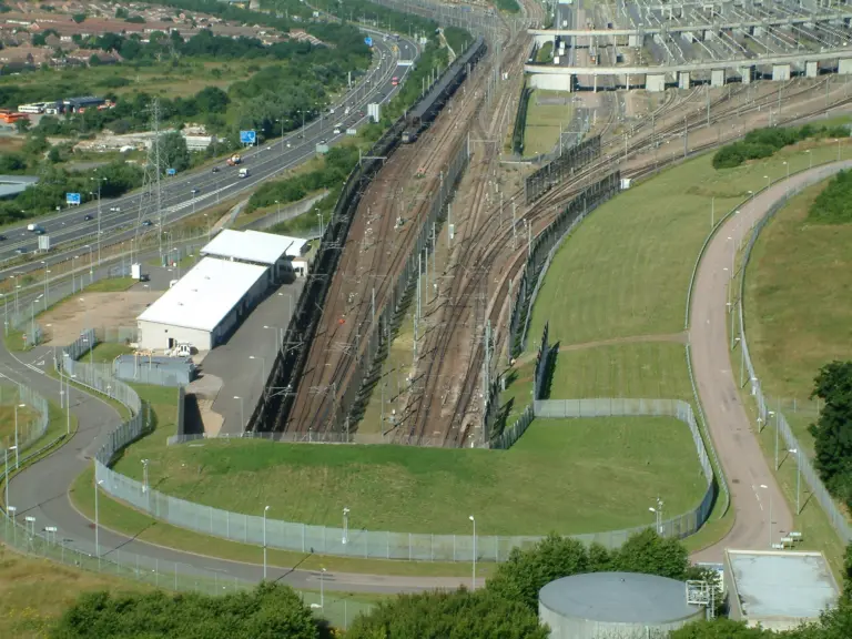 Overlooking Channel tunnel entrance - panoramio