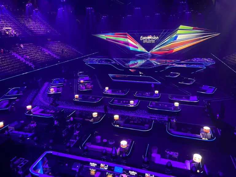 ESC 2021 Rotterdam - Greenfloor and podium